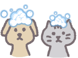 犬と猫のシャンプーアイコン